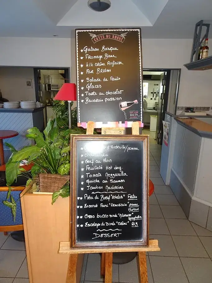 Menu du jour à Carnac